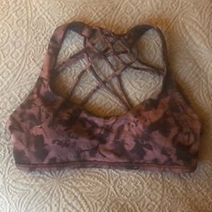 Lululemon free to be wild bra size 6 antique bark
